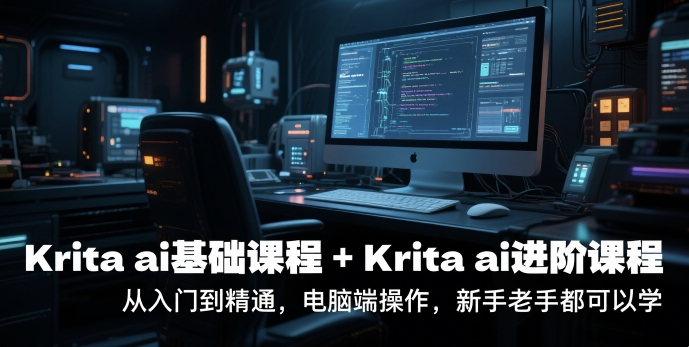 krita ai基础课程+Krita ai进阶课程，从入门到精通，电脑端操作，新手老手都可以学网赚项目-副业赚钱-互联网创业-资源整合小白搞钱网,分享免费网赚项目,网创资源,视频教程,网络资源的休闲小站