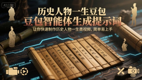 历史人物一生豆包智能体生成提示词，让你快速制作历史人物一生类视频，简单易上手网赚项目-副业赚钱-互联网创业-资源整合小白搞钱网,分享免费网赚项目,网创资源,视频教程,网络资源的休闲小站
