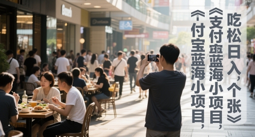 支付宝蓝海小项目，吃饭逛街拍个照，轻松日入1张网赚项目-副业赚钱-互联网创业-资源整合小白搞钱网,分享免费网赚项目,网创资源,视频教程,网络资源的休闲小站