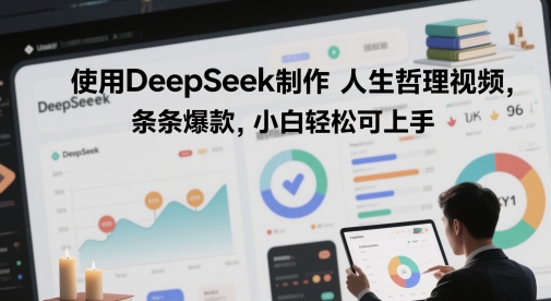使用DeepSeek制作人生哲理视频，条条爆款，小白轻松可上手网赚项目-副业赚钱-互联网创业-资源整合小白搞钱网,分享免费网赚项目,网创资源,视频教程,网络资源的休闲小站