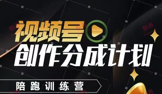 视频号创作分成计划陪跑训练营，手把手教会你如何制作视频，细水长流型项目网赚项目-副业赚钱-互联网创业-资源整合小白搞钱网,分享免费网赚项目,网创资源,视频教程,网络资源的休闲小站
