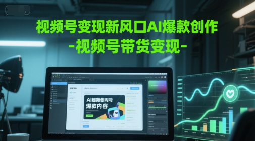 视频号变现新风口AI爆款创作-视频号带货变现网赚项目-副业赚钱-互联网创业-资源整合小白搞钱网,分享免费网赚项目,网创资源,视频教程,网络资源的休闲小站