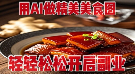 用AI做精美美食图，无需专业设备拍摄，轻轻松松开启副业网赚项目-副业赚钱-互联网创业-资源整合小白搞钱网,分享免费网赚项目,网创资源,视频教程,网络资源的休闲小站