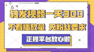转发视频一天3张+，正规平台放心做，不看播放量，不看粉丝量，一个任务几分钟完成【揭秘】网赚项目-副业赚钱-互联网创业-资源整合小白搞钱网,分享免费网赚项目,网创资源,视频教程,网络资源的休闲小站