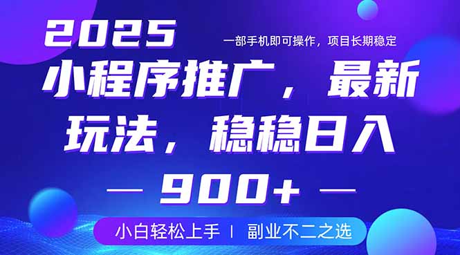 （14137期）25年小程序掘金最新玩法，稳稳日入900+，副业兼职的不二之选网赚项目-副业赚钱-互联网创业-资源整合小白搞钱网,分享免费网赚项目,网创资源,视频教程,网络资源的休闲小站