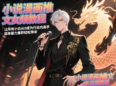小说漫画推文女频教程，让所有小白从0成为行业内高手，简单暴力兼职轻松挣米网赚项目-副业赚钱-互联网创业-资源整合小白搞钱网,分享免费网赚项目,网创资源,视频教程,网络资源的休闲小站