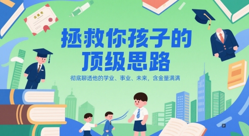 付费文章：拯救你孩子的顶级思路，彻底聊透他的学业、事业、未来，含金量满满网赚项目-副业赚钱-互联网创业-资源整合小白搞钱网,分享免费网赚项目,网创资源,视频教程,网络资源的休闲小站