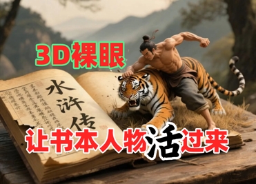 书本人物裸眼3D视频，新的玩法，流量超猛，保姆级教程网赚项目-副业赚钱-互联网创业-资源整合小白搞钱网,分享免费网赚项目,网创资源,视频教程,网络资源的休闲小站