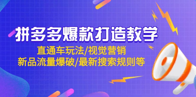 （14681期）拼多多爆款打造教学：直通车玩法/视觉营销/新品流量爆破/最新搜索规则等网赚项目-副业赚钱-互联网创业-资源整合小白搞钱网,分享免费网赚项目,网创资源,视频教程,网络资源的休闲小站