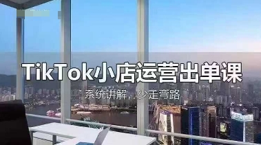 TikTok小店运营出单课，从开店选品、运营出单、发货回款，进行全流程讲解网赚项目-副业赚钱-互联网创业-资源整合小白搞钱网,分享免费网赚项目,网创资源,视频教程,网络资源的休闲小站