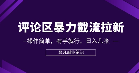 评论区暴力截流拉新：捡钱项目，操作简单，有手就行，日入几张网赚项目-副业赚钱-互联网创业-资源整合小白搞钱网,分享免费网赚项目,网创资源,视频教程,网络资源的休闲小站